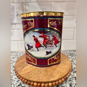Vintage‎ Avon Tea Tin Victorian Children Scene Made in England